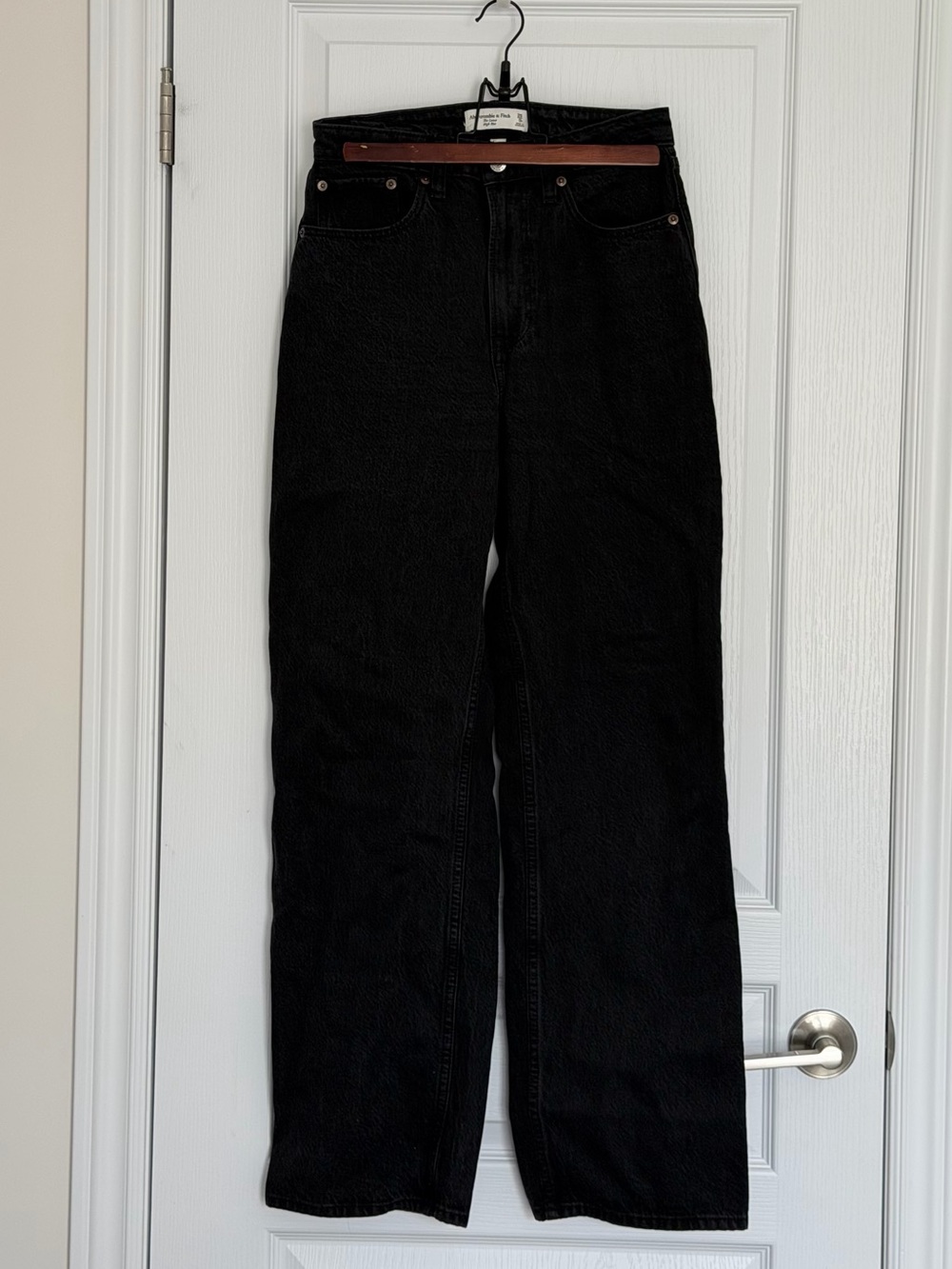 Abercrombie & Fitch Black High-Rise Women's Jeans, Curve Love Size 25